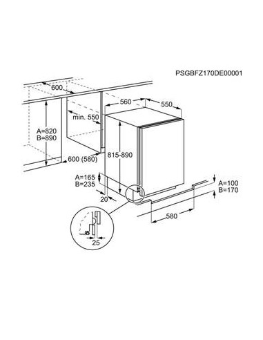 Electrolux LXB2AF82S frigorifero Da incasso 127 L F Bianco
