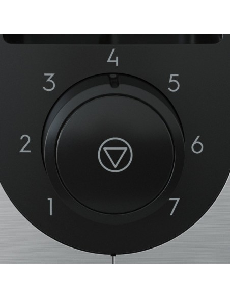 Electrolux E3T1-3ST tostapane 2 fetta e 800 W Nero, Acciaio inox
