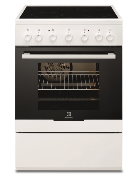 Electrolux EKC61360OW Cucina Elettrico Ceramica Nero, Bianco