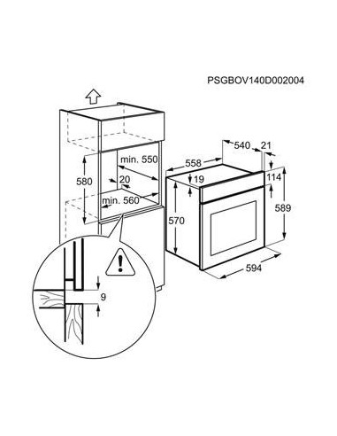 Electrolux RZB2100AJK 53 L Nero