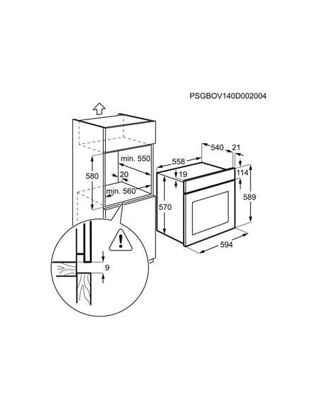 Electrolux RZB2100AJK 53 L Nero