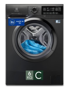 Electrolux EW6SBLACK lavatrice Caricamento frontale 6 kg 1000 Giri min Nero