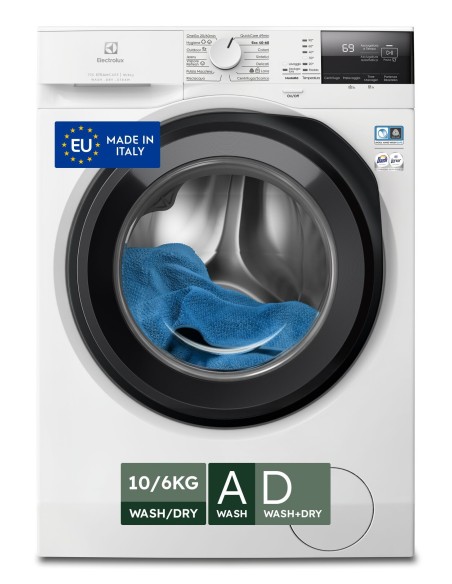 Electrolux Serie 700 EW7W2106G lavasciuga Libera installazione Caricamento frontale Bianco D