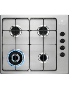 Electrolux EGS6414X piano cottura Acciaio inox Da incasso 60 cm Gas 4 Fornello(i)
