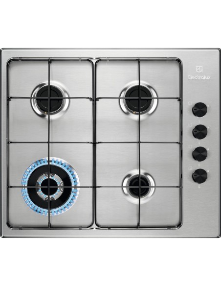 Electrolux EGS6414X piano cottura Acciaio inox Da incasso 60 cm Gas 4 Fornello(i)