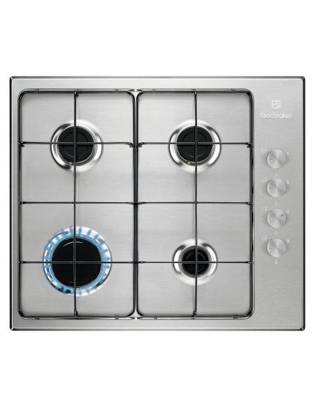 Electrolux EGS6404SX Acciaio inox Da incasso 60 cm Gas 4 Fornello(i)