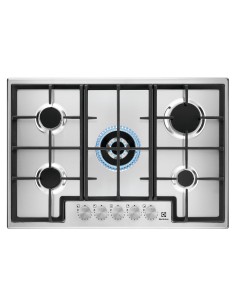 Electrolux EGS75362X Acciaio inox Da incasso 75 cm Gas 5 Fornello(i)