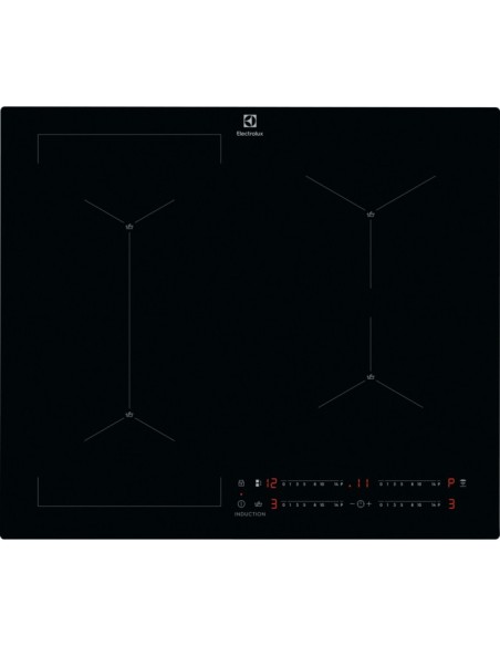 Electrolux EIS62449C Nero Da incasso 60 cm Piano cottura a induzione 4 Fornello(i)