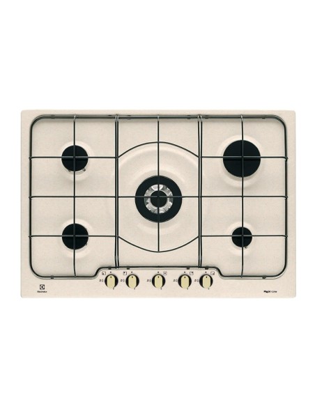 Electrolux RGG 7253 OON piano cottura Sabbia Da incasso 75 cm Gas 5 Fornello(i)