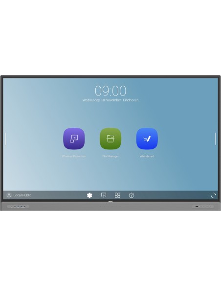 BenQ RM7503 Pannello piatto interattivo 190,5 cm (75") LED 450 cd m² 4K Ultra HD Nero Touch screen Processore integrato Android