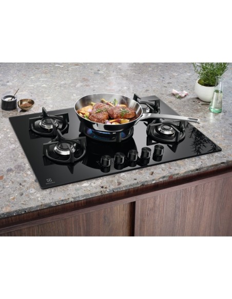 Electrolux EGG75372K Nero Da incasso 75 cm Gas 5 Fornello(i)