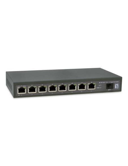 LevelOne GEP-0925 switch di rete Non gestito 2.5G Ethernet (100 1000 2500) Supporto Power over Ethernet (PoE) Nero