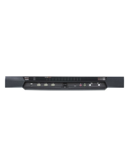 ATEN KN2124VB-AX-G switch per keyboard-video-mouse (kvm) Montaggio rack Metallico