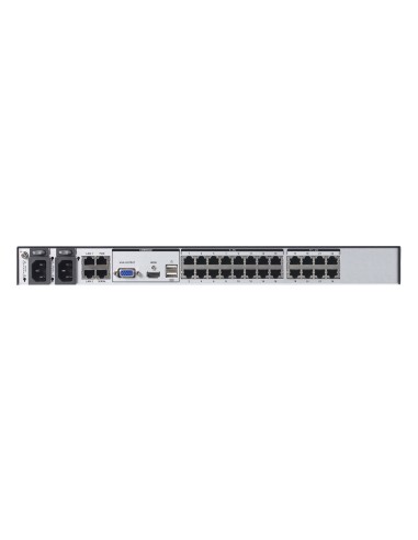 ATEN KN2124VB-AX-G switch per keyboard-video-mouse (kvm) Montaggio rack Metallico