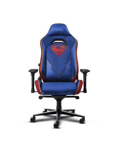 Trust GXT 721SM Ruya Pro Sedia per gaming universale Seduta imbottita Blu, Rosso