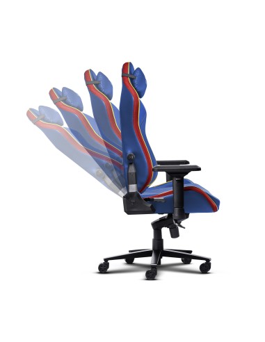 Trust GXT 721SM Ruya Pro Sedia per gaming universale Seduta imbottita Blu, Rosso
