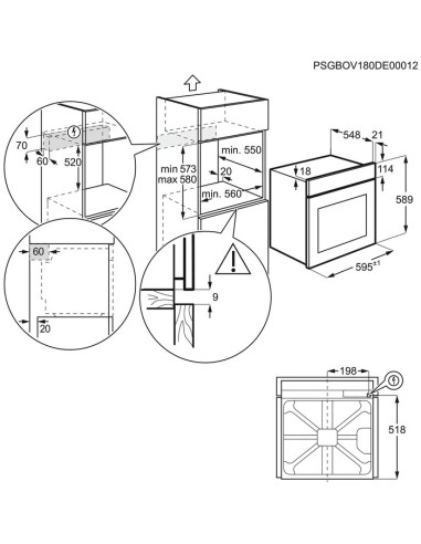 Electrolux ROB3201AOR 72 L 2780 W Nero