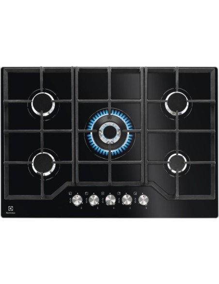 Electrolux EGG7536K Nero Da incasso 75 cm Gas 5 Fornello(i)