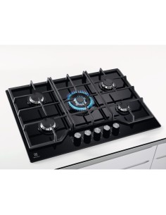 Electrolux EGG7536K Nero Da incasso 75 cm Gas 5 Fornello(i) 2