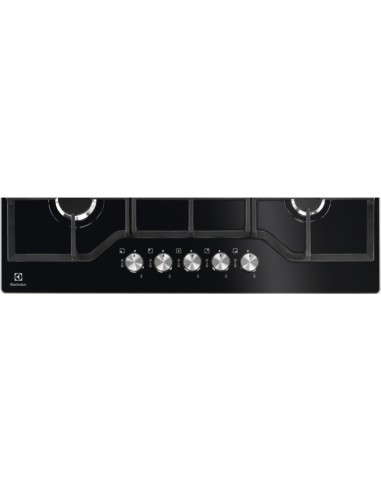 Electrolux EGG7536K Nero Da incasso 75 cm Gas 5 Fornello(i)
