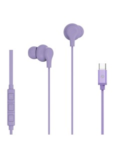 Celly UP1600TYPECVL cuffia e auricolare Cablato In-ear Musica e Chiamate USB tipo-C Viola