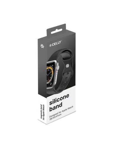 Celly WBANDSIL40BK parte e accessorio per orologi Cinturino per orologio