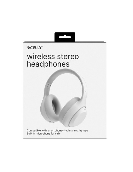 Celly WAVEBEATWH cuffia e auricolare Wireless A Padiglione Musica e Chiamate USB tipo-C Bianco