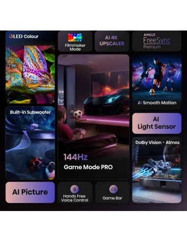 Hisense 100E7Q PRO 2,54 m (100") 4K Ultra HD Smart TV Wi-Fi Nero