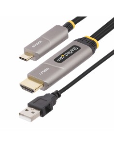 StarTech.com Cavo ottico attivo (AOC) da USB-C a HDMI 2.0 da 15,2 m, 4K 60 Hz, con classificazione CL3, cavo adattatore da USB