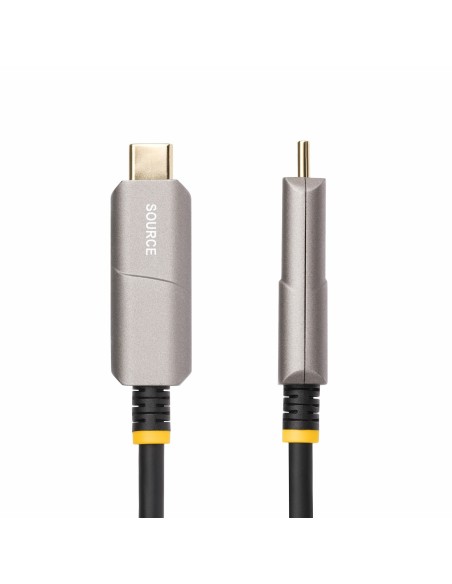 StarTech.com Cavo ottico attivo (AOC) da USB-C a HDMI 2.0 da 15,2 m, 4K 60 Hz, con classificazione CL3, cavo adattatore da USB