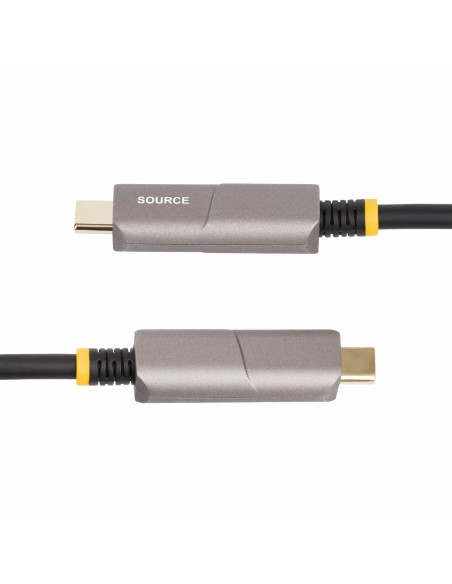 StarTech.com Cavo ottico attivo (AOC) da USB-C a HDMI 2.0 da 15,2 m, 4K 60 Hz, con classificazione CL3, cavo adattatore da USB