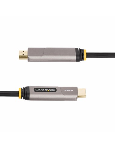 StarTech.com Cavo ottico attivo (AOC) da USB-C a HDMI 2.0 da 15,2 m, 4K 60 Hz, con classificazione CL3, cavo adattatore da USB