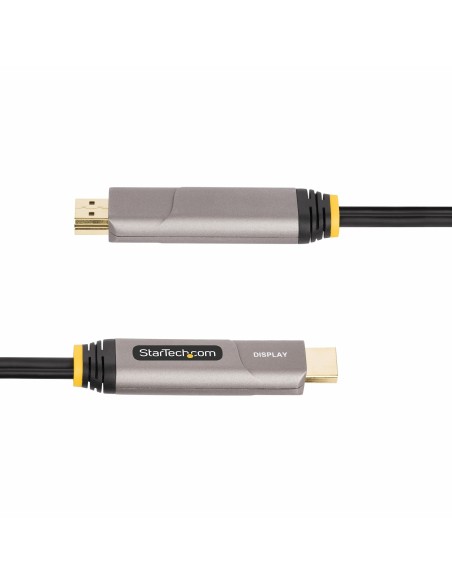 StarTech.com Cavo ottico attivo (AOC) da USB-C a HDMI 2.0 da 15,2 m, 4K 60 Hz, con classificazione CL3, cavo adattatore da USB