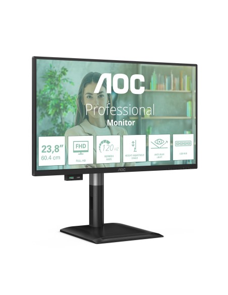 AOC 24P4U Monitor PC 60,5 cm (23.8") 1920 x 1080 Pixel Full HD Nero