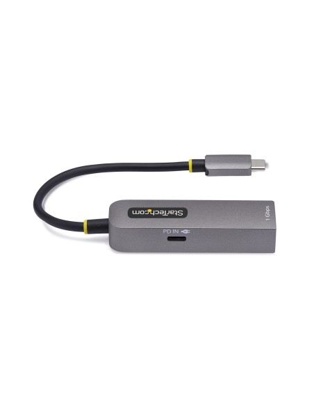 StarTech.com Adattatore Ethernet USB C, Convertitore di Rete 1Gbps da USB Type-C 3.0 a RJ45, NIC PD 100W Pass-Through