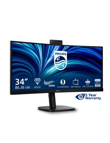 Philips 3000 series 34B2U3600CH 00 Monitor PC 86,4 cm (34") 3440 x 1440 Pixel Wide Quad HD LCD Nero