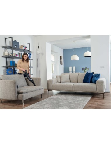 Hoover HF210HP 011 Aspirapolvere elettrica Batteria Secco EPA Senza sacchetto 1 L 165 W Grigio, Quarzo metallizzato