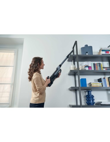 Hoover HF210HP 011 Aspirapolvere elettrica Batteria Secco EPA Senza sacchetto 1 L 165 W Grigio, Quarzo metallizzato