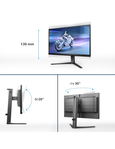 Philips Evnia 5000 25M2N5200U 00 Monitor PC 62,2 cm (24.5") 1920 x 1080 Pixel Full HD LCD Grigio