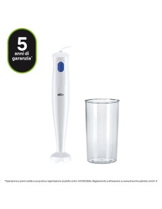 Braun MultiQuick 1 MQ10.001P Minipimer Frullatore ad immersione White
