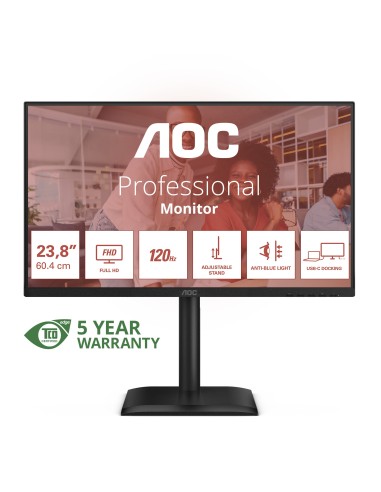 AOC E4 24E4CV Monitor PC 60,5 cm (23.8") 1920 x 1080 Pixel Full HD LED Nero
