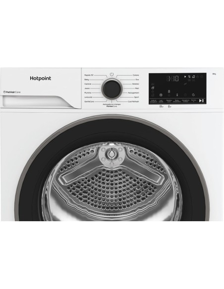 Hotpoint Ariston HPT 83D BS IT, Capacità 8kg, classe D, EasyIron, PetHair Removal | Profondità mobile 54cm