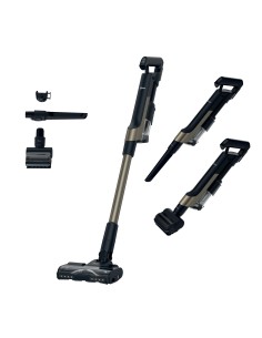 Hoover HF210PP 011 Aspirapolvere a bastone 2 in 1 Batteria Secco EPA Senza sacchetto 1 L 165 W Nero, Oro