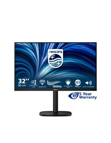 Philips 3000 series 32B2N3500 00 Monitor PC 80 cm (31.5") 2560 x 1440 Pixel Quad HD LCD Nero