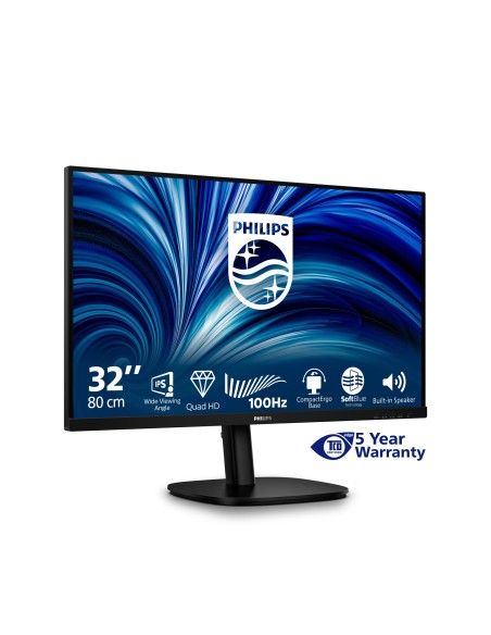Philips 3000 series 32B2N3500 00 Monitor PC 80 cm (31.5") 2560 x 1440 Pixel Quad HD LCD Nero