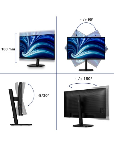 Philips 3000 series 32B2N3500 00 Monitor PC 80 cm (31.5") 2560 x 1440 Pixel Quad HD LCD Nero