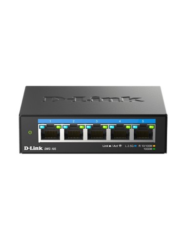 D-Link DMS-105 Non gestito L2 2.5G Ethernet (100 1000 2500) Nero