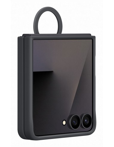 Samsung Galaxy Z Flip7 Ring Case (Silicone) Black