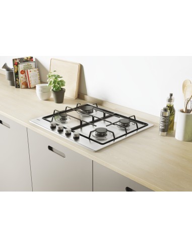 Candy Idea CHW6BRX Acciaio inox Da incasso 60 cm Gas 4 Fornello(i)