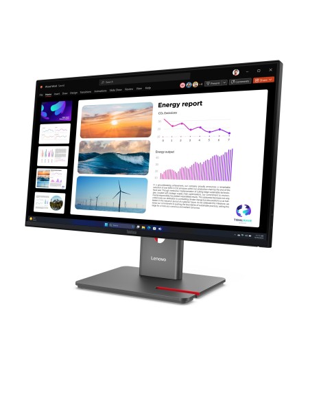 Lenovo ThinkVision P24Q-40 LED display 60,5 cm (23.8") 2560 x 1440 Pixel Quad HD LCD Nero